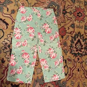 Lauren Ralph Lauren cotton Floral Capri &  off white cotton tunic top